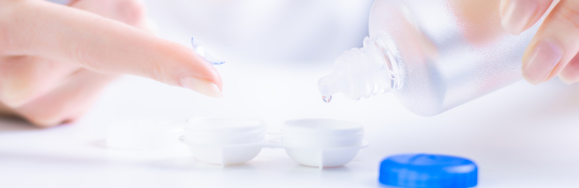 How to clean and store contact lenses